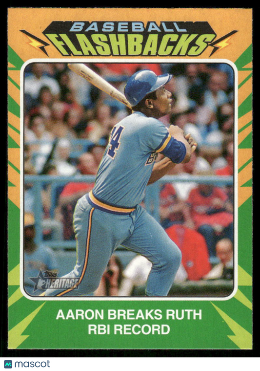 1975 Topps Heritage Baseball Flashbacks Hank Aaron #BF-1 Baseball