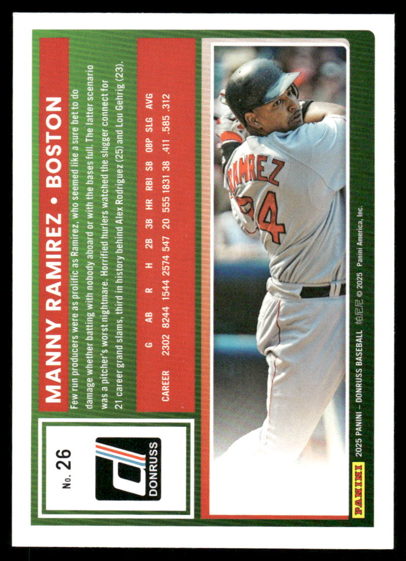 2025 Donruss Manny Ramirez #26 Baseball