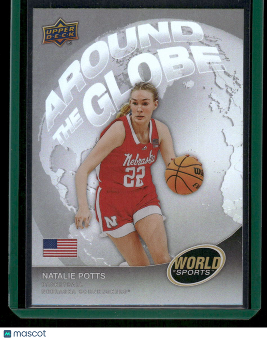 2025 Upper Deck World of Sports Natalie Potts #ATG-NP Around the Globe