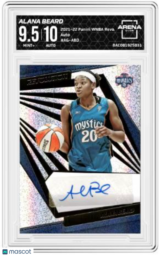 2021-22 WBNA Revolution Alana Beard #AG-ABO Auto AC 9.5 Auto 10