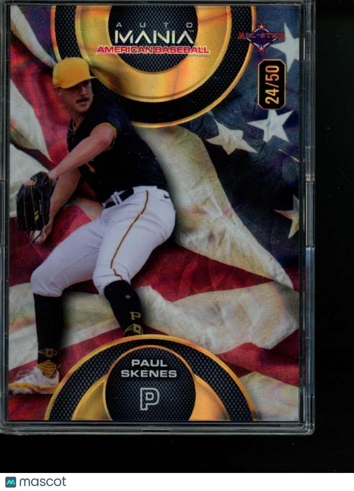 2024 Wild Card AutoMania American Baseball Paul Skenes #AMAC-PS3 24/50 Baseball