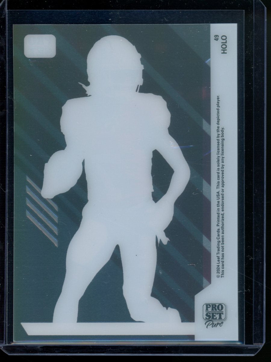 2024 Leaf Pro Set Pure Isaiah Bond #48 Holo 18/49 Football