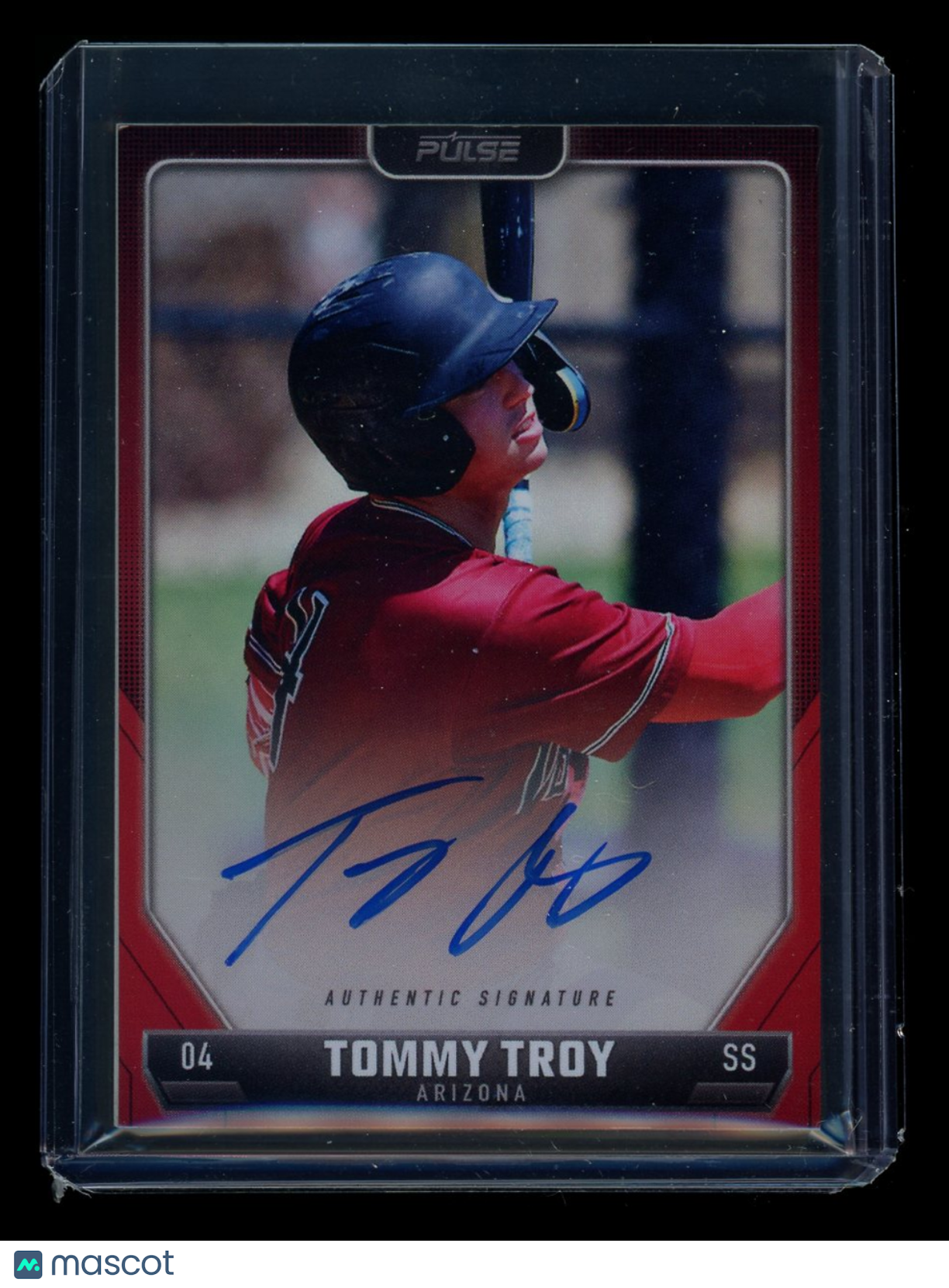 2024 Pulse Baseball Tommy Troy #A-TTR Red Auto 72/99 Baseball