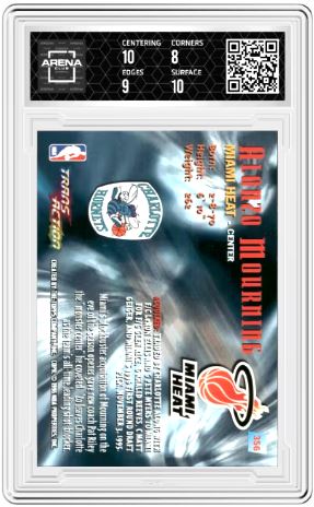 1995-96 Stadium Club Alonzo Mourning #356 Basketball Arena Club 8.5