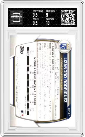 2023 Topps Bowman Lizandro Rodriguez #BP-47 Prospects Purple Pattern 045/199