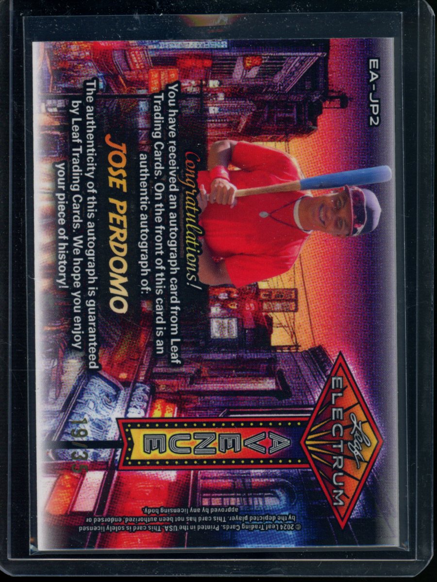 2024 Leaf Electrum Avenue Jose Perdomo #EA-JP2 19/35 Baseball