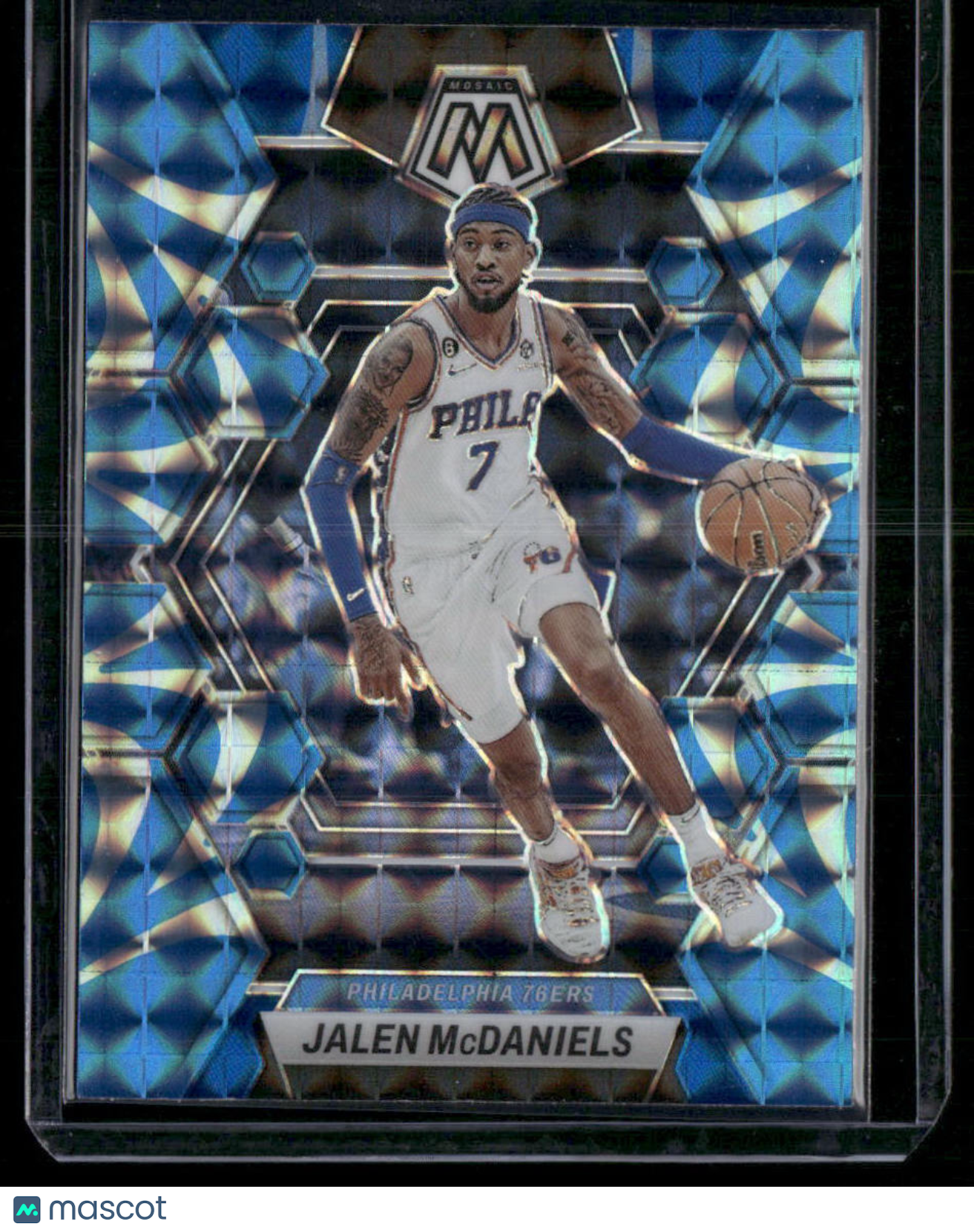 2022-23 Panini Mosaic Jalen McDaniels #175 Reactive Blue Basketball