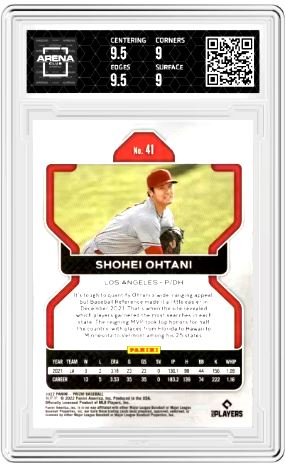 2022 Panini Prizm Shohei Ohtani #41 Baseball AC 9.5