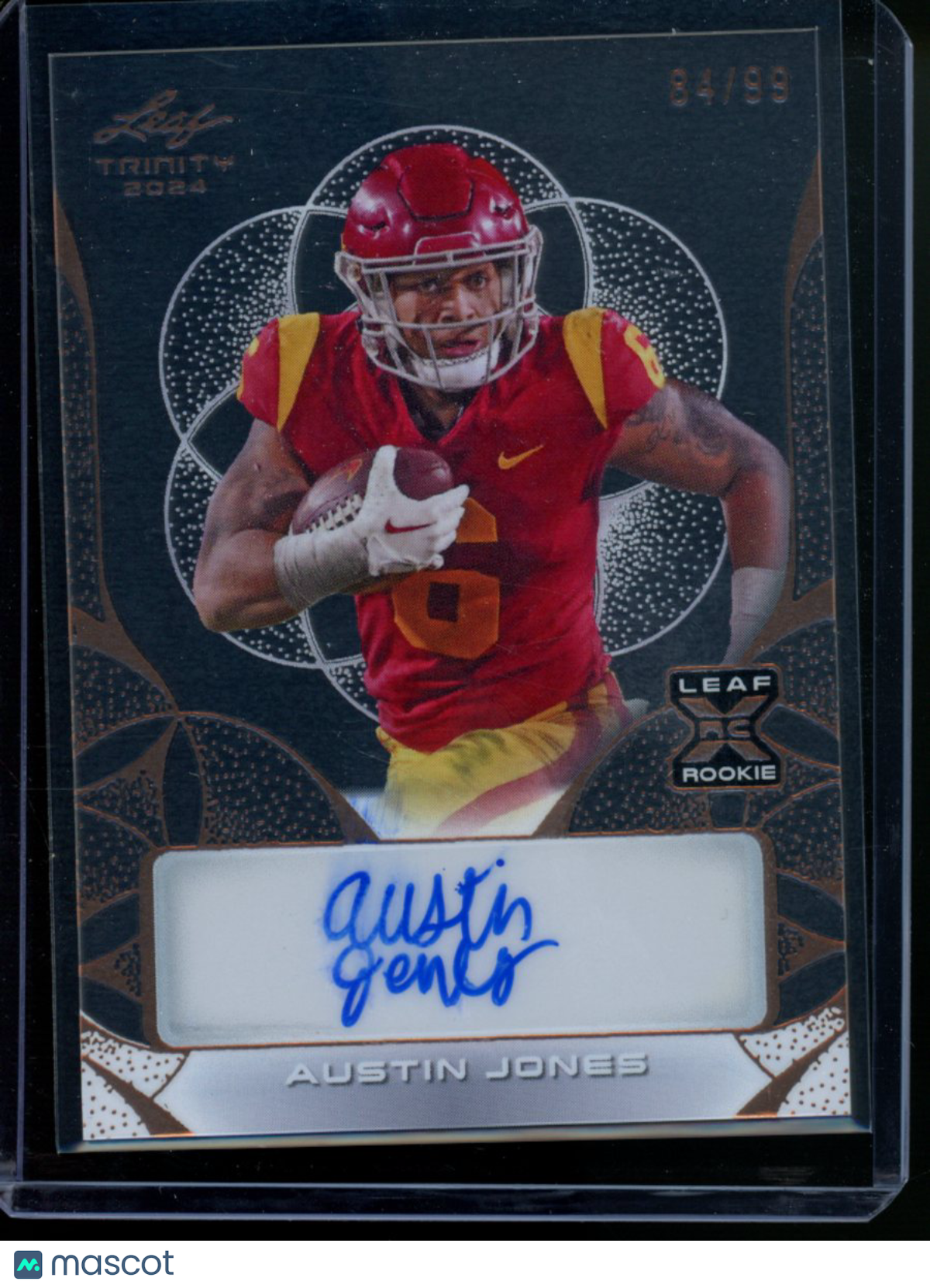 2024 Leaf Trinity Austin Jones #CA-AJ1 Rookie 84/99 Football