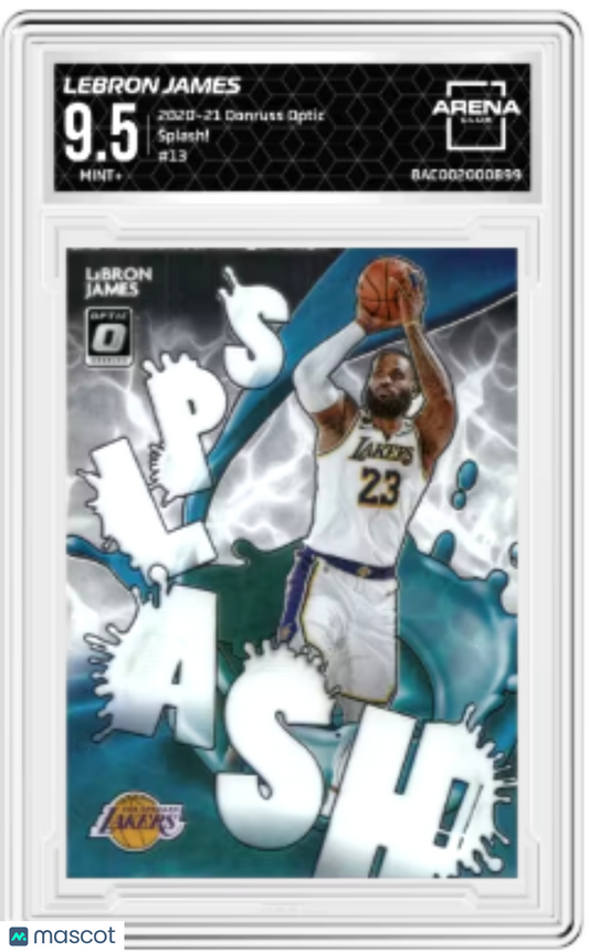 2020-21 Panini Donruss Optic LeBron James #13 Splash Basketball Arena Club 9.5