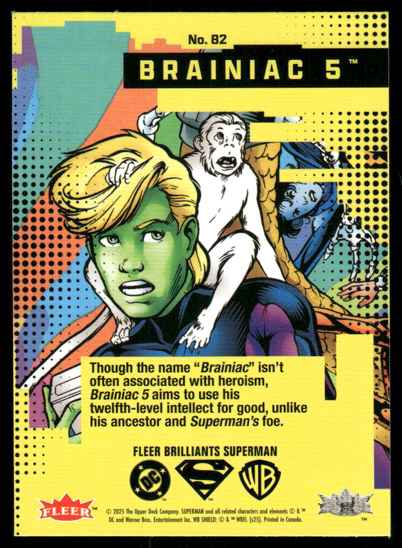 2025 Fleer Brilliants Superman Brainiac 5 #82