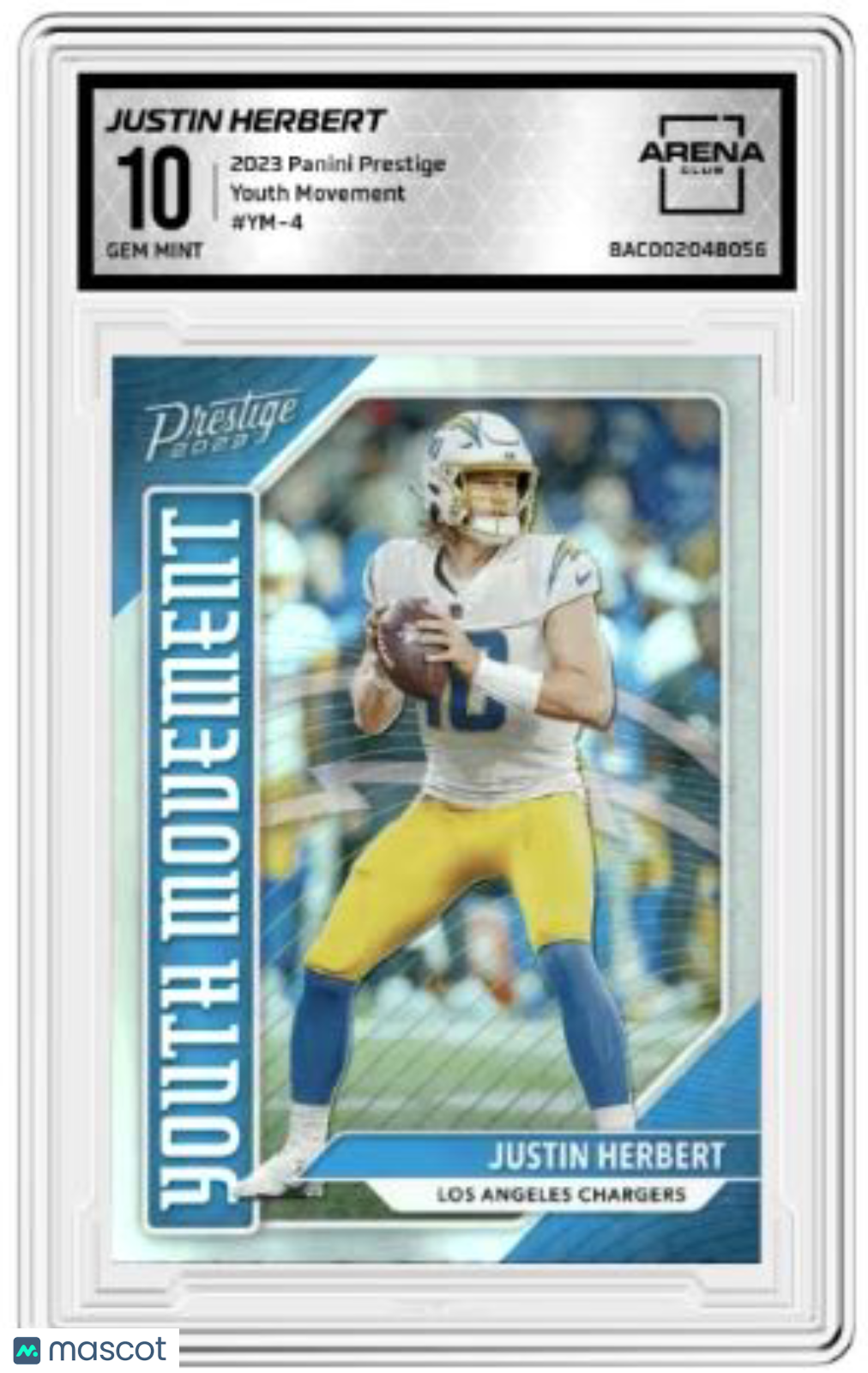 2023 Panini Prestige Justin Herbert #YM-4 Football Arena Club 10