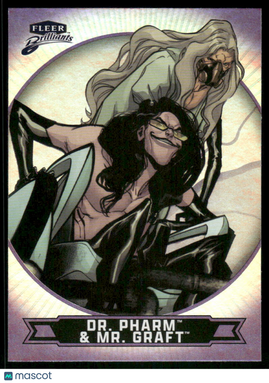 2025 Fleer Brilliants Superman Mr. Graft Dr. Pharm Purple #90