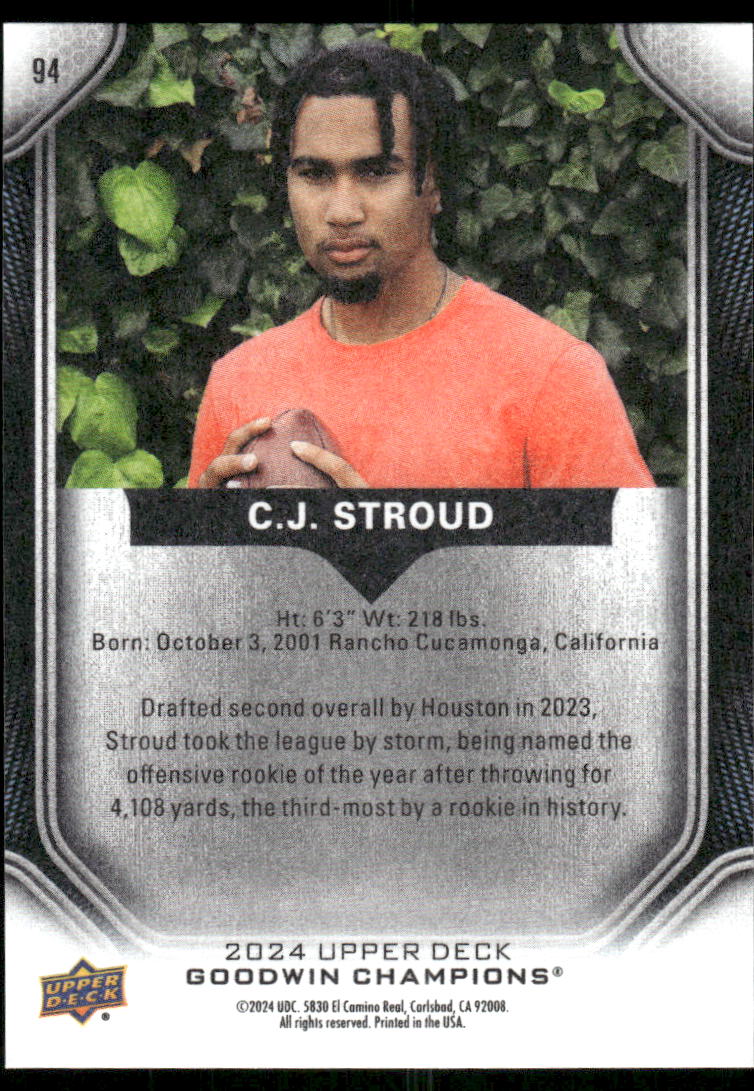 2024 Upper Deck Goodwin Champions C.J. Stroud #94 Football