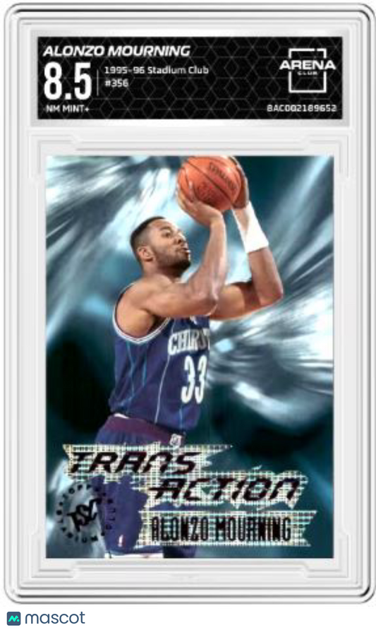 1995-96 Stadium Club Alonzo Mourning #356 Basketball Arena Club 8.5