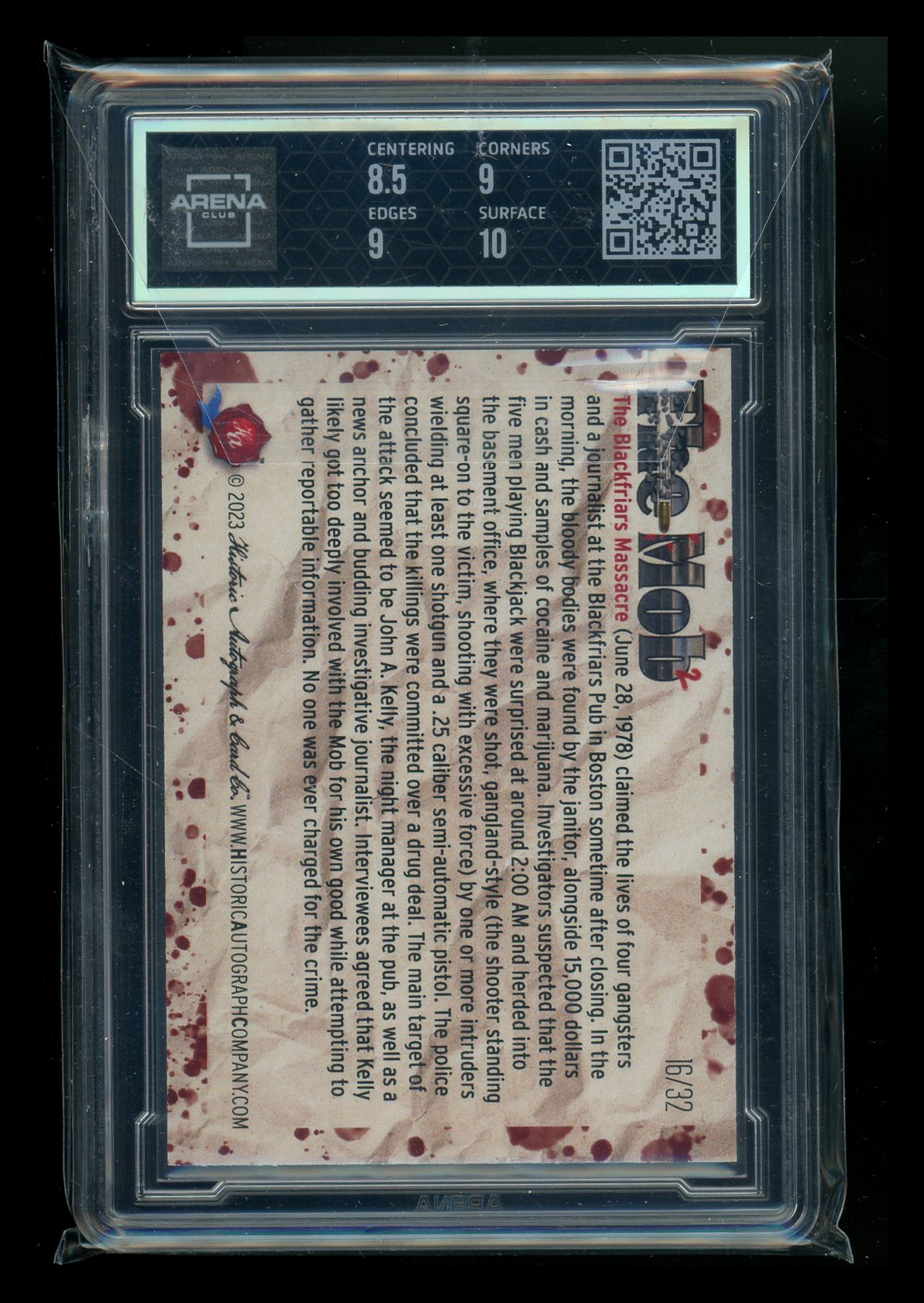 2023 Historic Auto The Mob 2 Red Blackfriars Massacre 16/32 #180 Arena Club 9