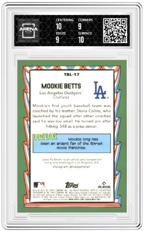 2024 Topps Big League Mookie Betts #TBL-17 Big Leaguer Baseball Arena Club 9.5