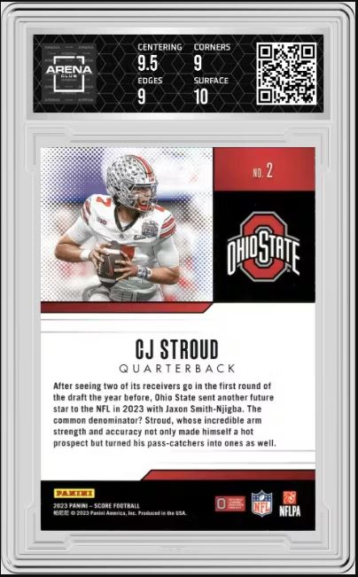 2023 Panini Score C.J. Stroud #2 Protential AC 9.5