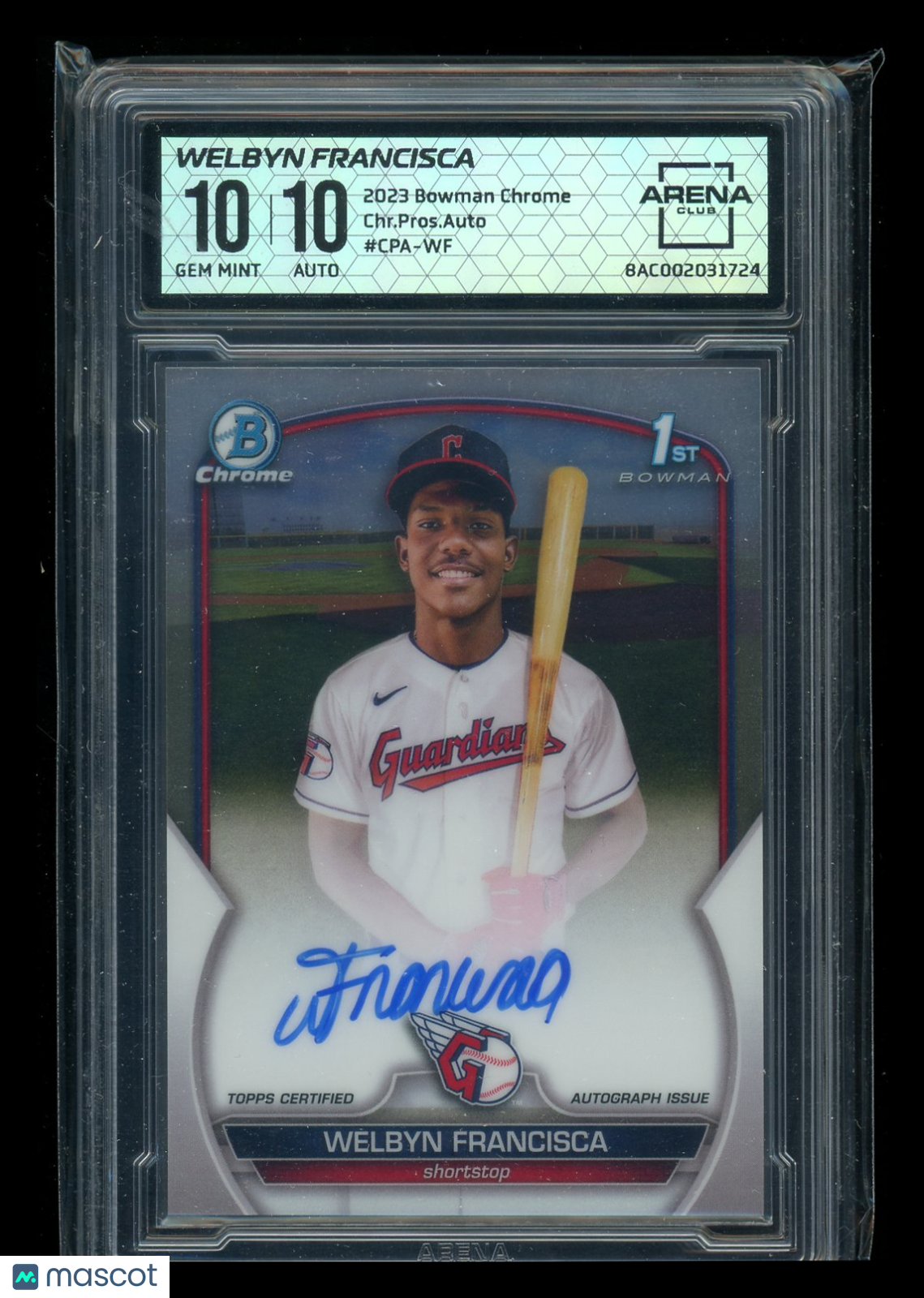 2023 Bowman Chrome Welbyn Franciska #CPA-WF Autograph Issue Arena Club 10