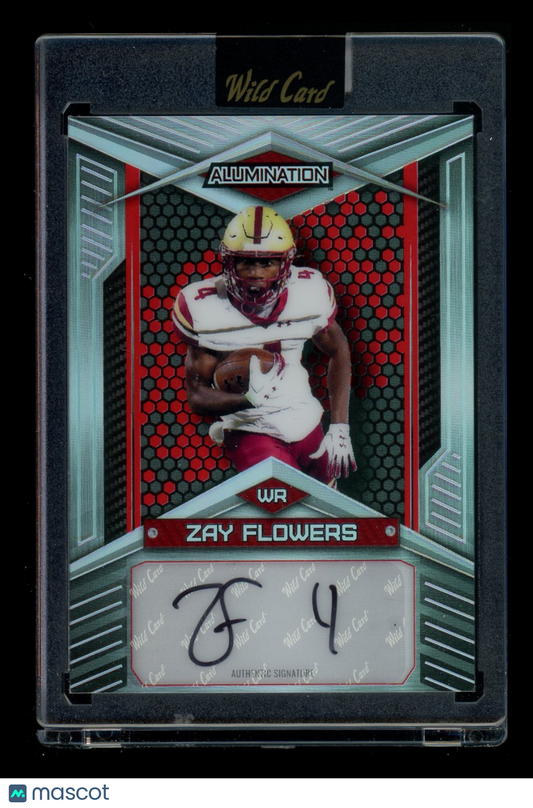 Wild Card Alumination Zay Flowers #AB-125 64/75 Football