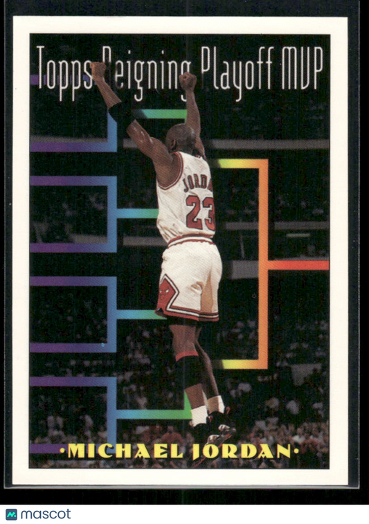 1994 Topps Reigning Playoff MVP Michael Jordan #199 Basketball