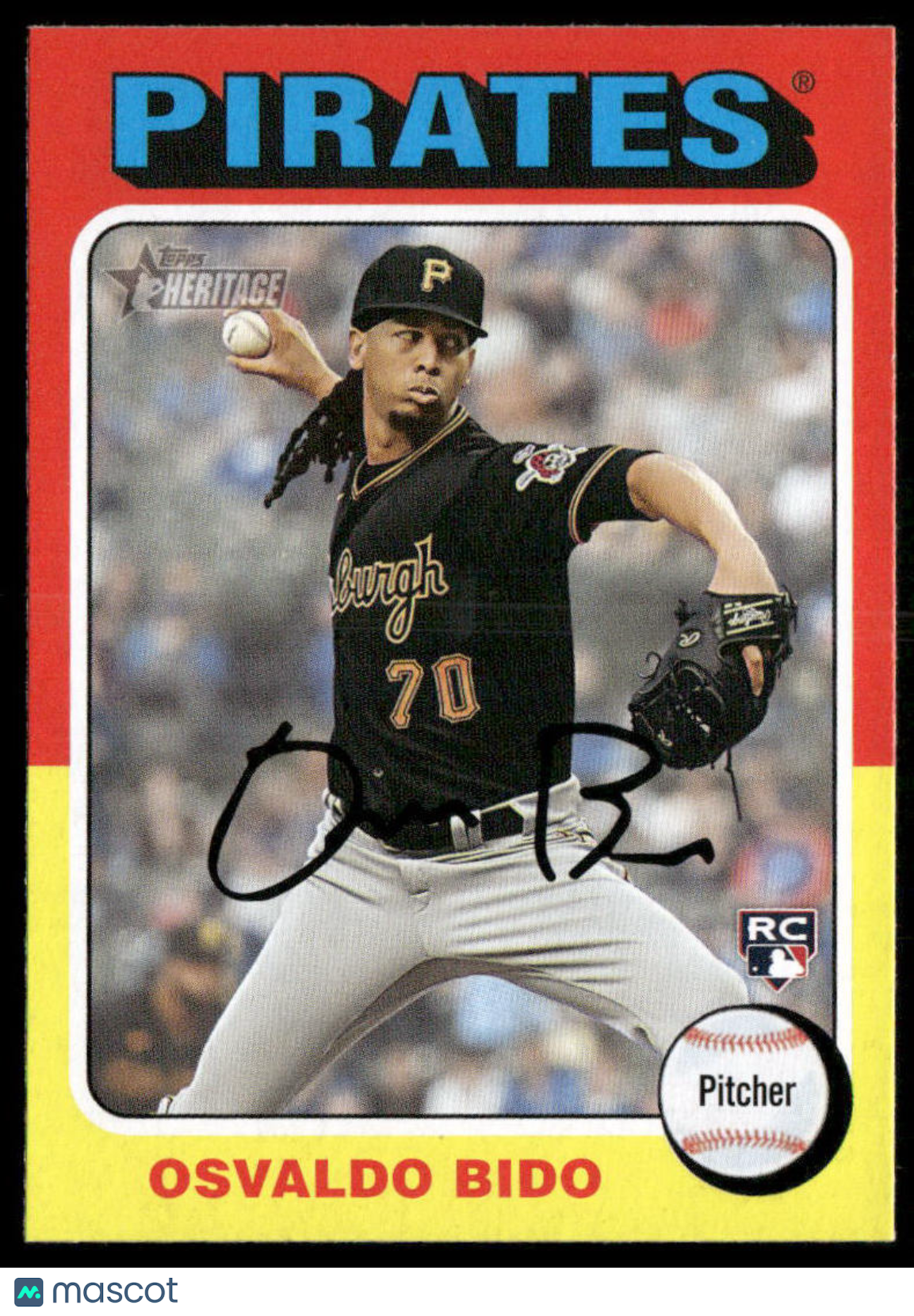 2024 Topps Heritage Osvaldo Bido #496 RC Baseball