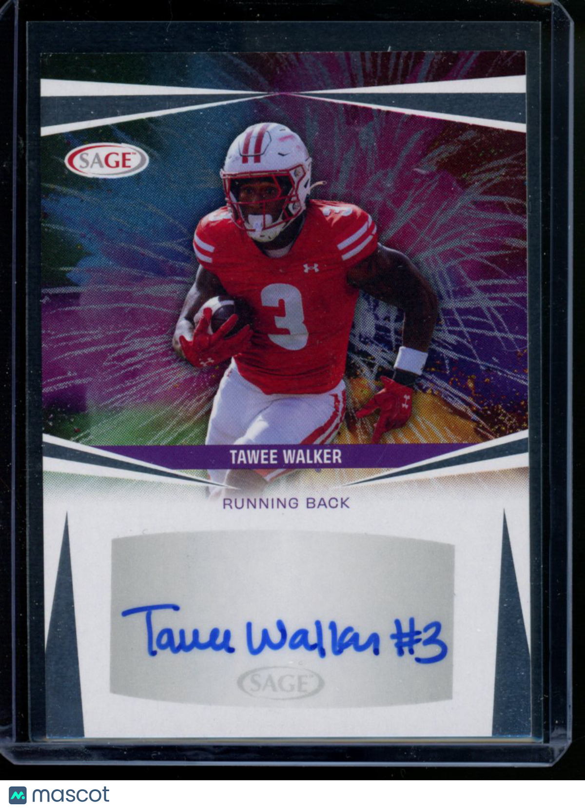 2025 Sage Tawee Walker #A-TW Autograph Football
