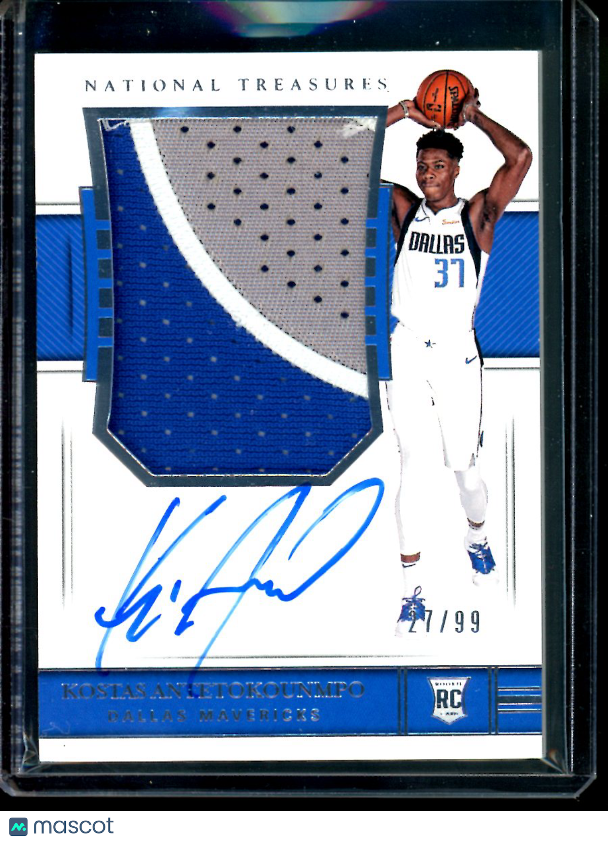 2018-19 Panini National Treasures Kostas Antetokounmpo #146 27/99 RC Basketball