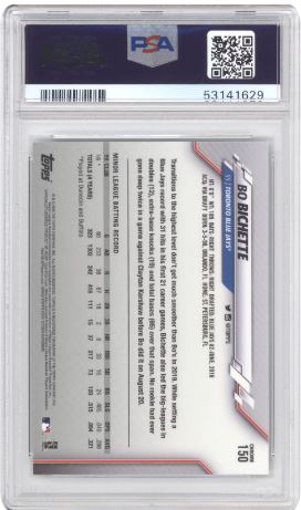 2020 Topps Chrome Bo Bichette #150 Baseball PSA 10