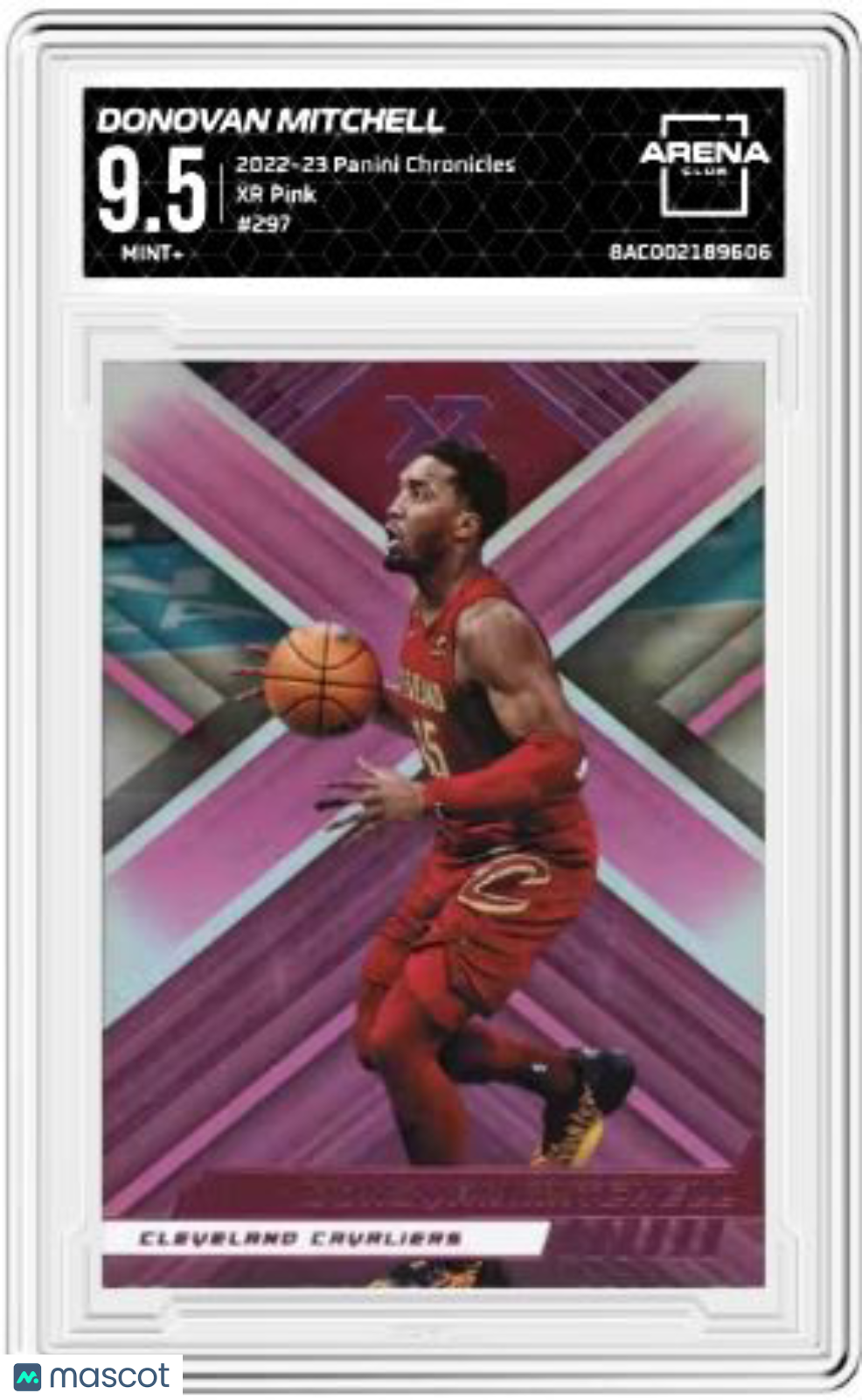 2022-23 Panini Chronicles Donovan Mitchell #297 XR Pink Basketball Arena Club 9