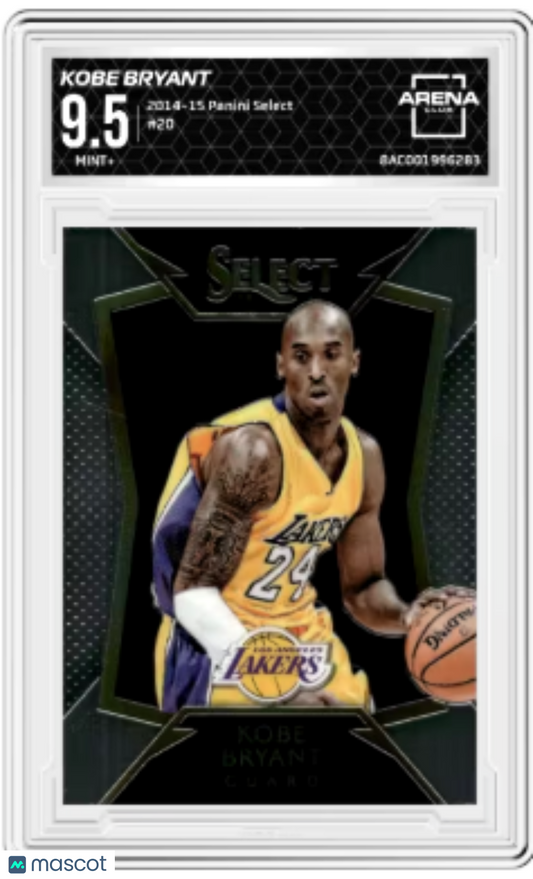 2014-15 Panini Select Kobe Bryant #20 Basketball Arena Club 9.5