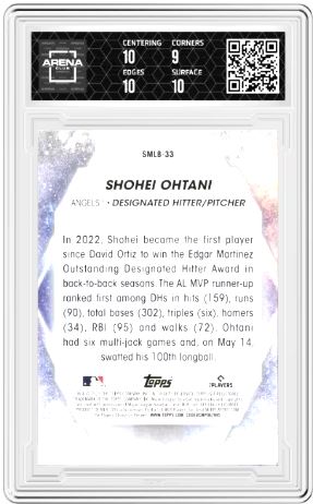 2023 Topps Shohei Ohtani #SMLBC-33 Stars of MLB Baseball AC 9.5