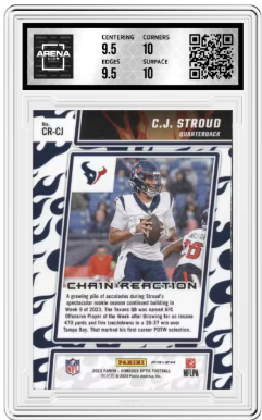 2003 Panini Donruss Optic Chain Reaction Silver Prizm C.J. Stroud CR-CJ RC AC 10