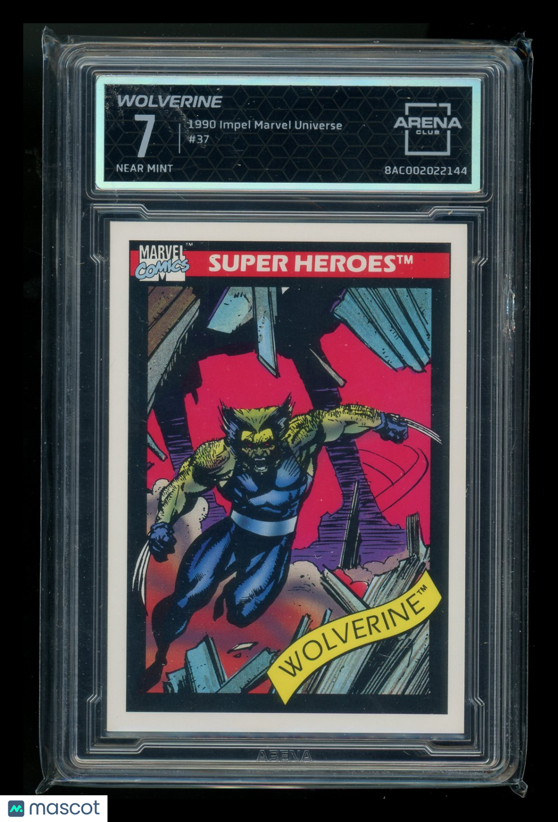 1990 Impel Marvel Universe Wolverine #37 Arena Club 7