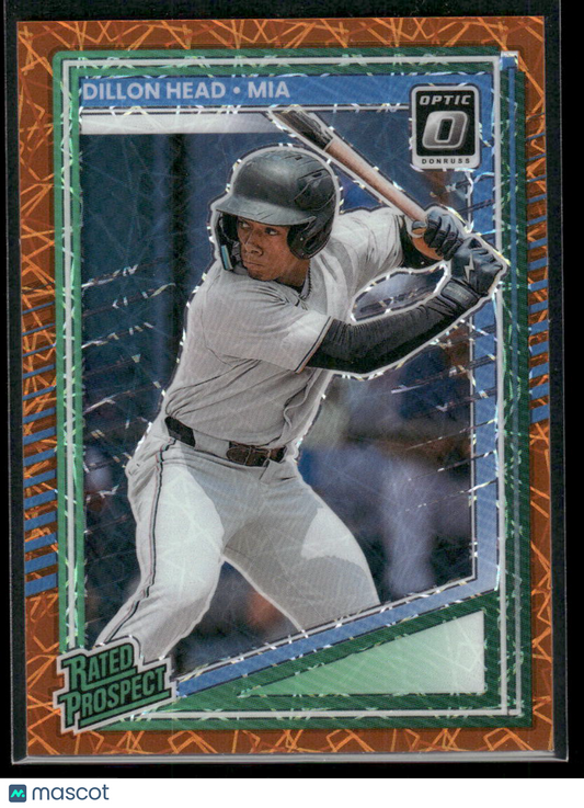 2025 Donruss Dillon Head #165 Orange Rated Prospect Baseball