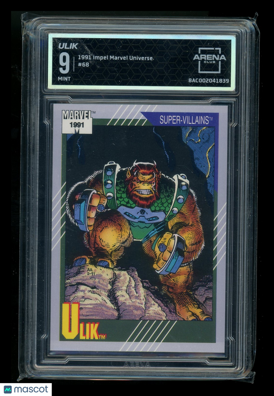 1991 Impel Marvel Universe Ulik #68 Arena Club 9