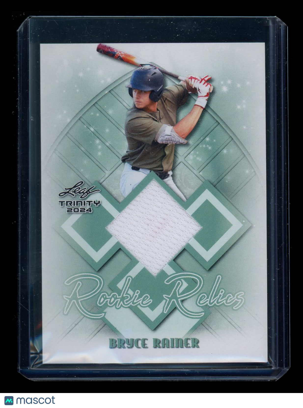 2024 Leaf Trinity Bryce Rainer #RR-10 Rookie Relics Player-worn memorabilia