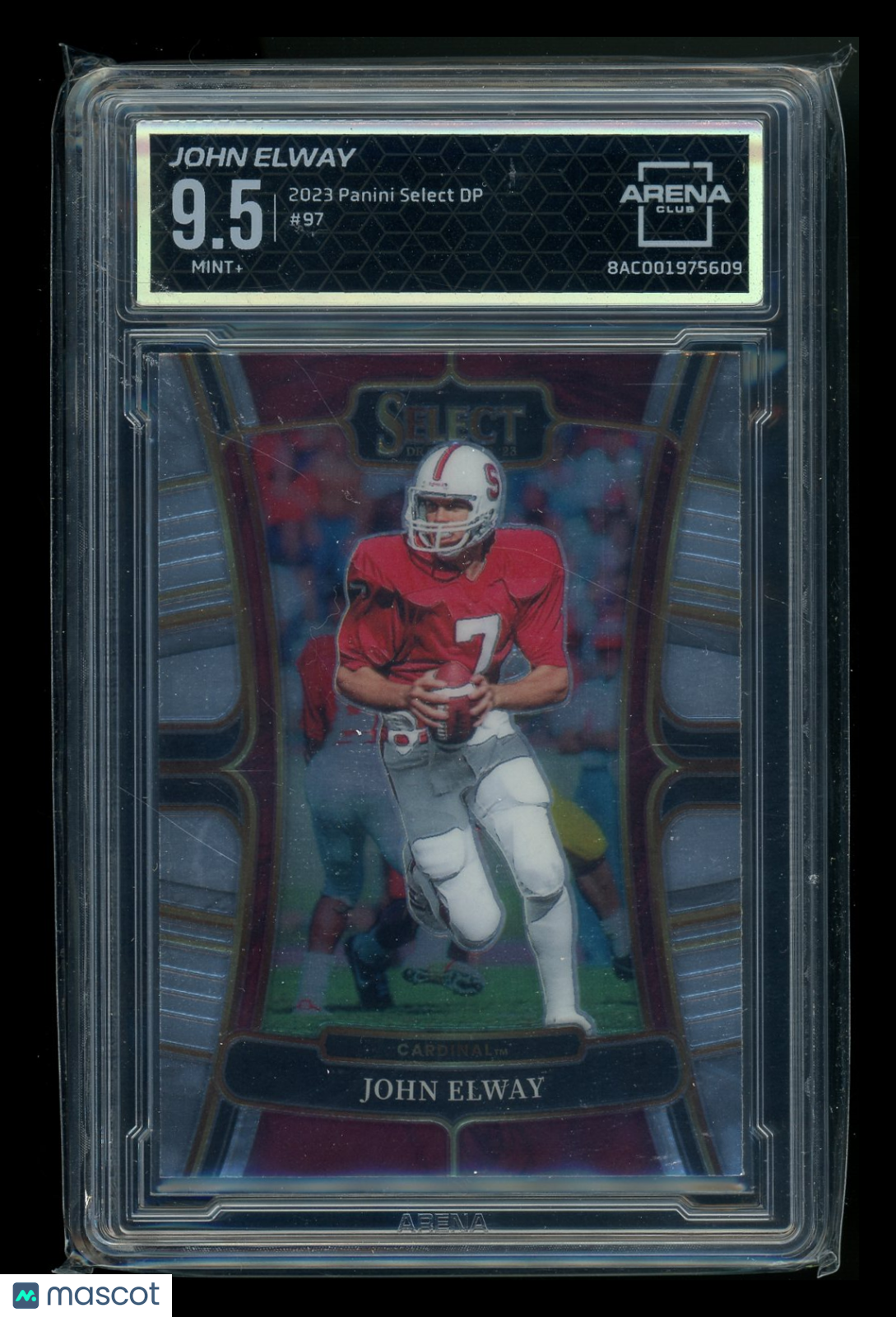 2023 Panini Select Draft Picks John Elway #97 Football Arena Club 9.5