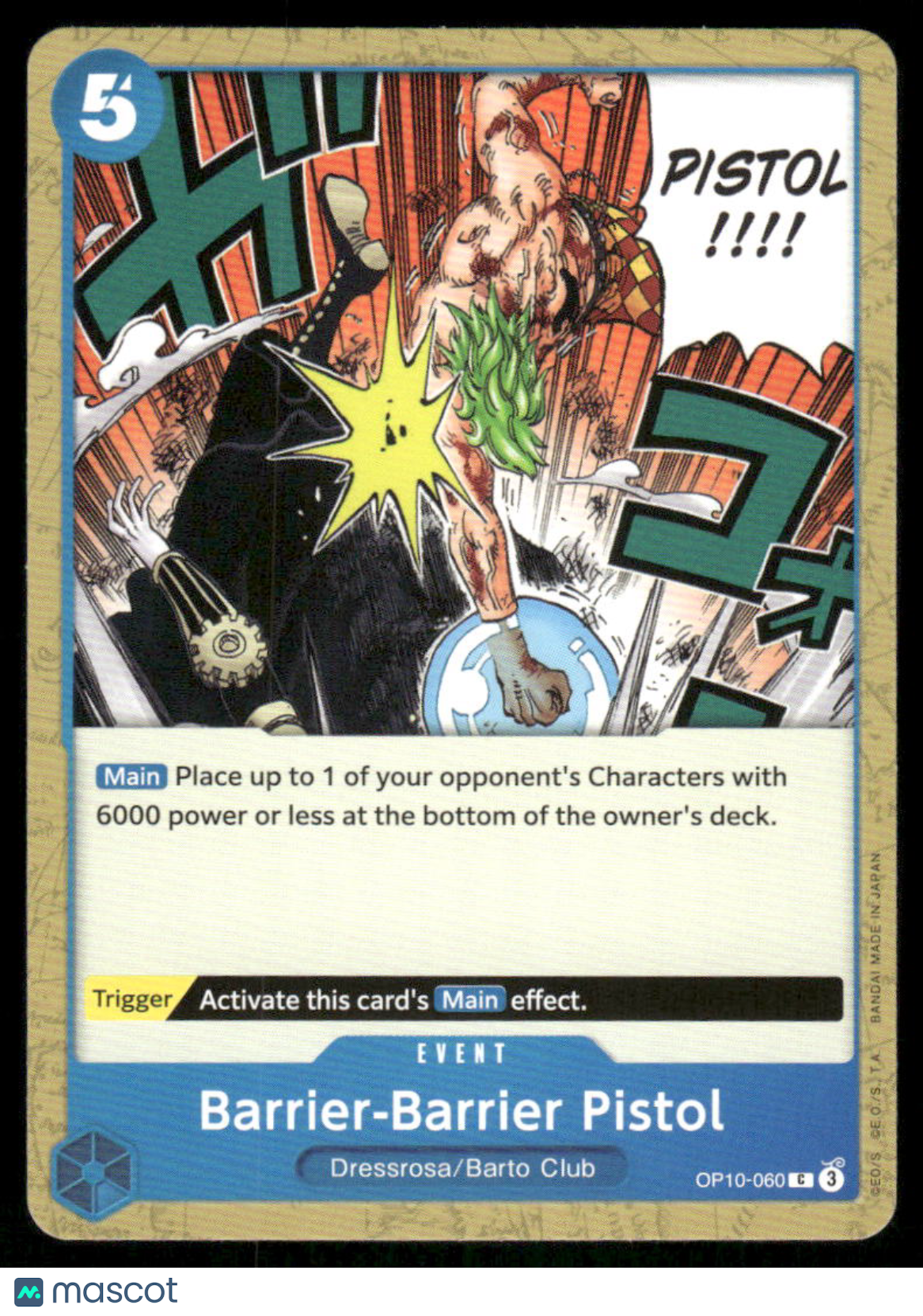 One Piece Card Game Barrier-Barrier Pistol #OP10-060 One Piece Royal Blood