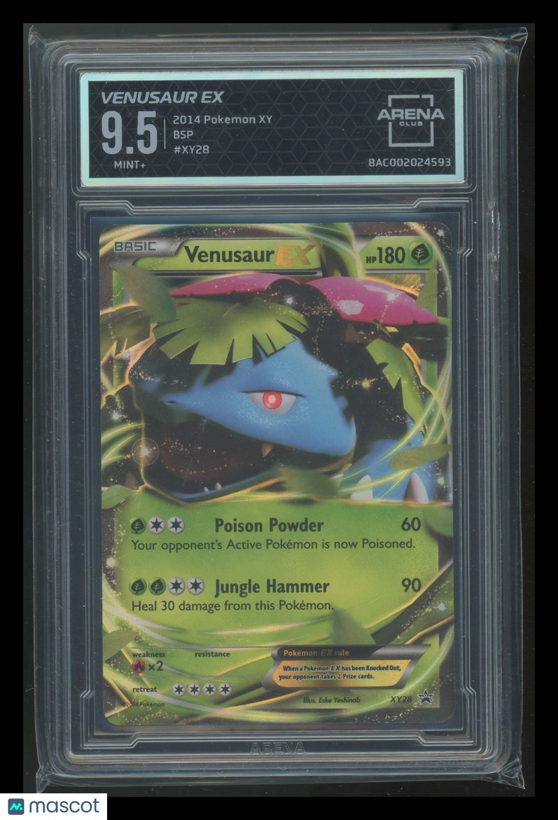 Venusaur EX #XY28 Arena Club 9.5 2014 Pokemon XY
