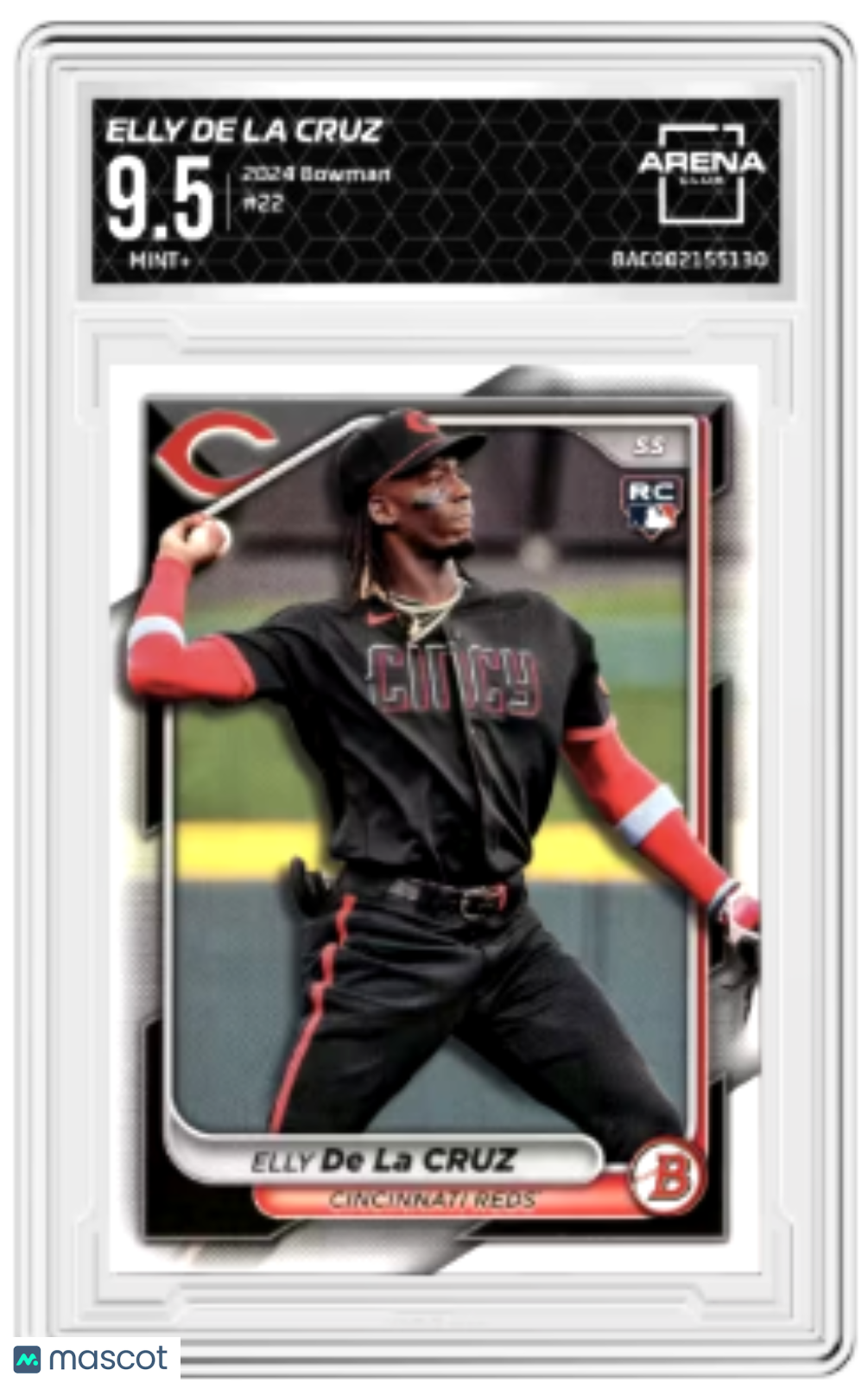 2024 Bowman Elly De La Cruz #22 RC Baseball Arena Club 9.5