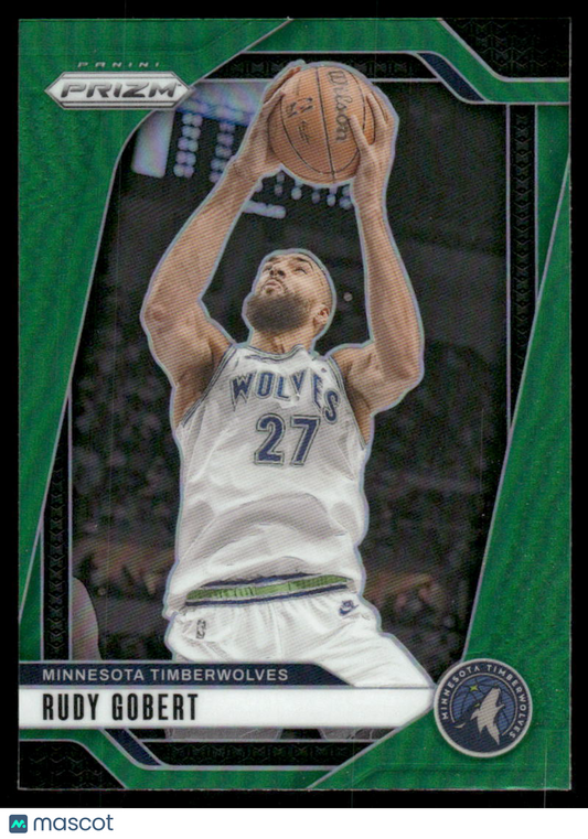 2024-25 Panini Prizm Basketball Rudy Gobert #159 Green Basketball