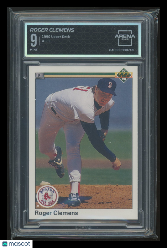 1990 Upper Deck Roger Clemens #323 Baseball Arena Club 9