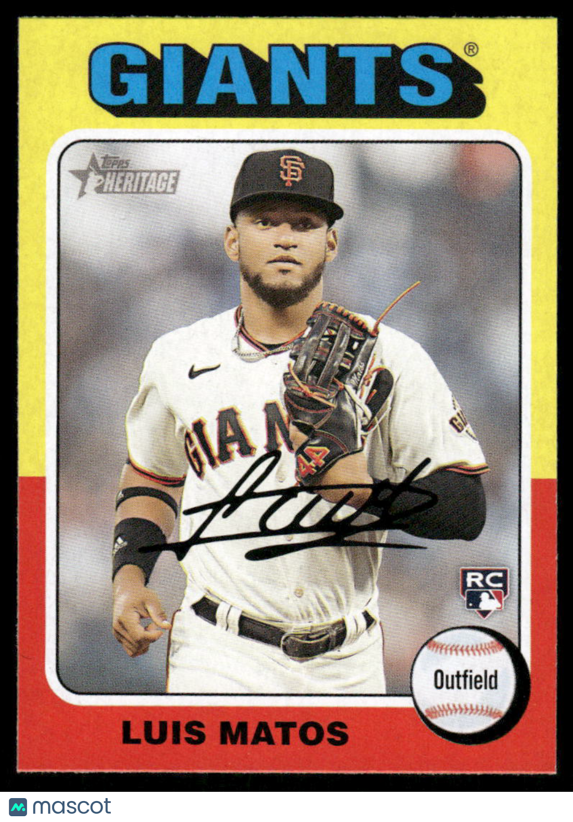 2024 Topps Heritage Luis Matos #101 RC Baseball