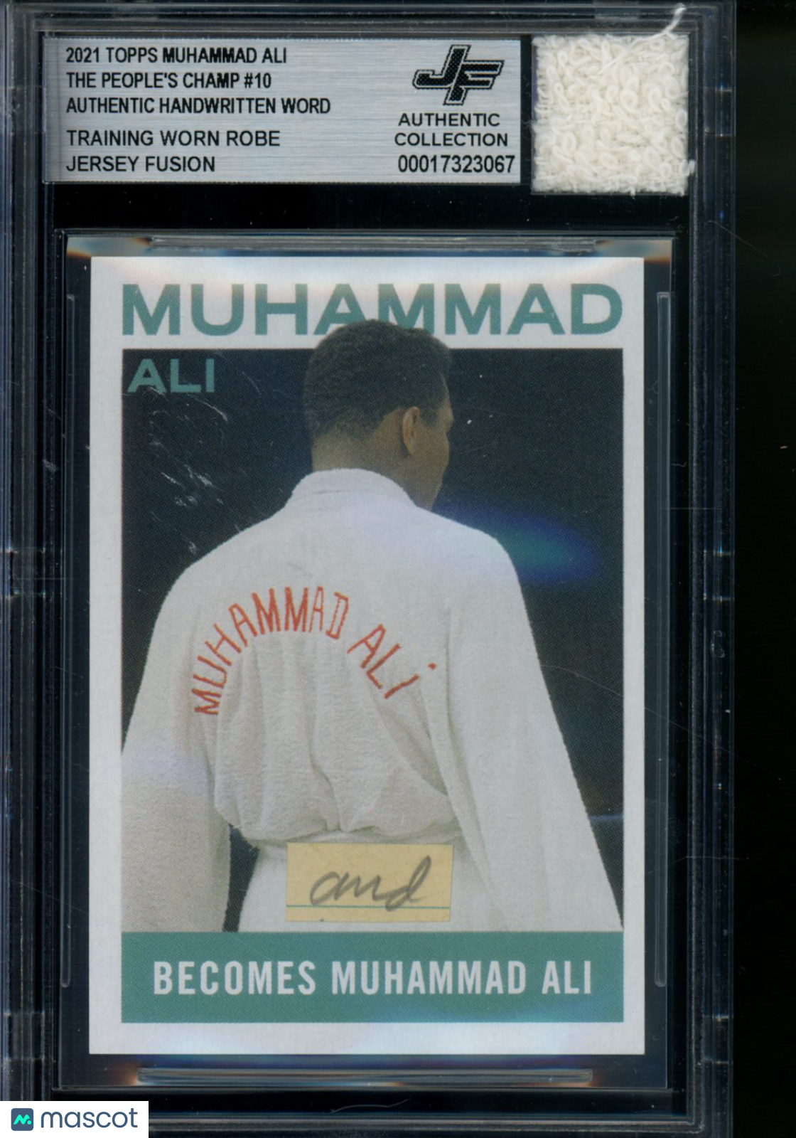 2021 Topps Muhammad Ali The People's Champ #10 Worn Robe/ Word BGS Authentic