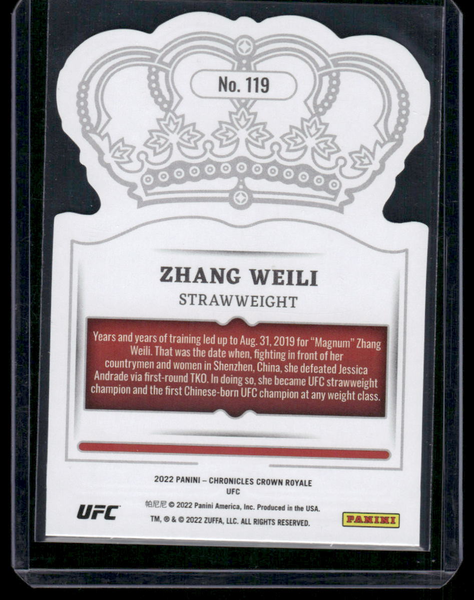 2022 Panini Crown Royale Zhang Weili #119 MMA