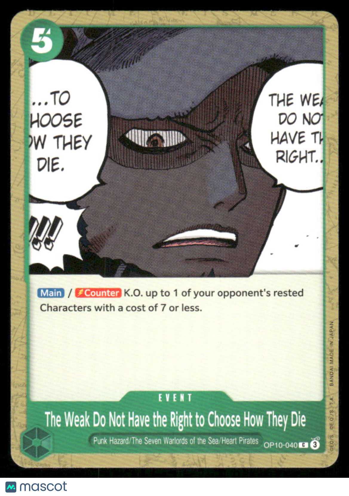 One Piece Card Game The Week Do Not Have the Right #OP10-040  Royal Blood