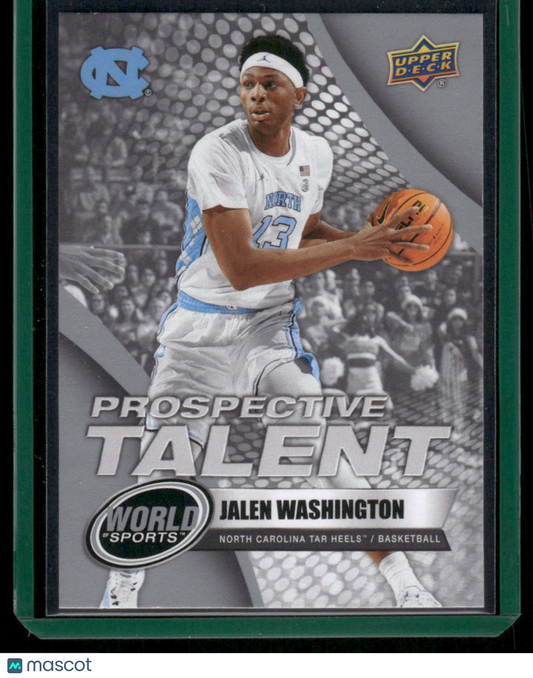 2025 Upper Deck World of Sports Jalen Washington #354 Prospective Talent