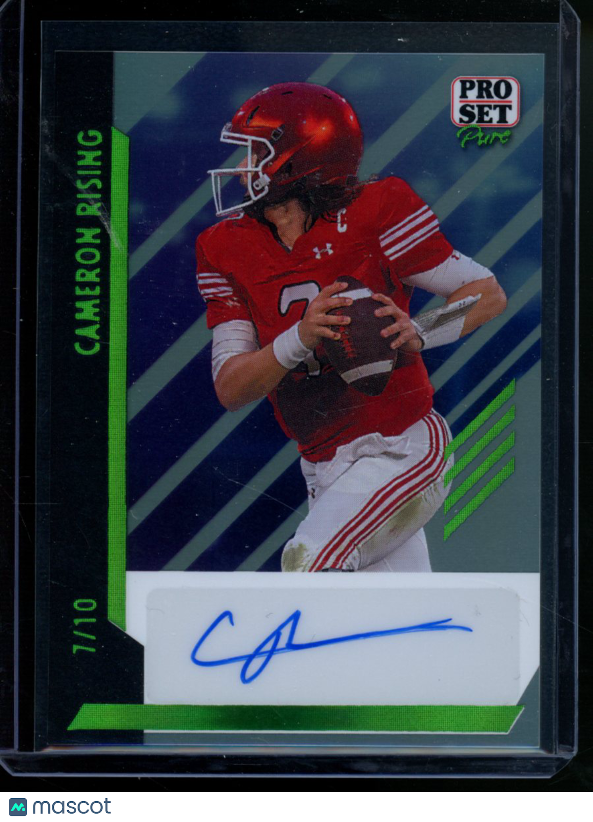 2024 Leaf Pro Set Pure Cameron Rising #BA-CRI1 Autograph 7/10 Football