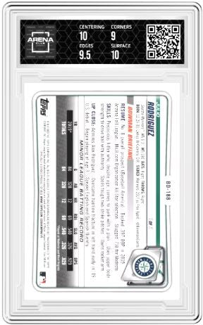 2020 Bowman Draft Julio Rodriguez #BD-188 Baseball Arena Club 9.5